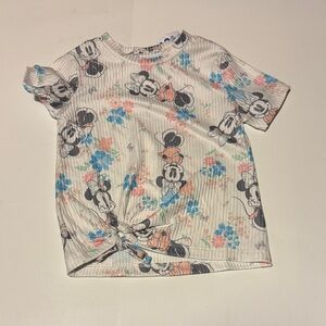 Disney Kids' Mickey Mouse Floral Tee - Cream